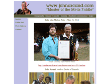 Tablet Screenshot of johnarcand.com